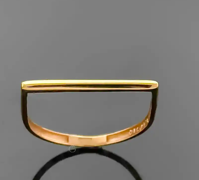 انگشتر طلا خطی