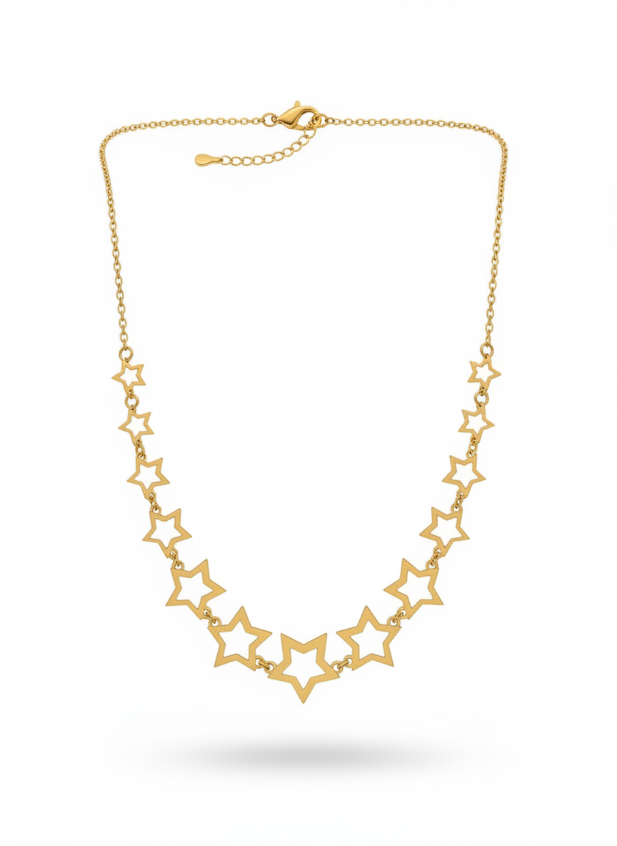 گردنبند طلا متصل ستاره